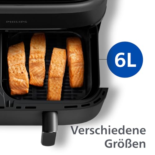 Philips Dual Basket Airfryer 3000 NA350 Heißluftfritteuse 9 L
