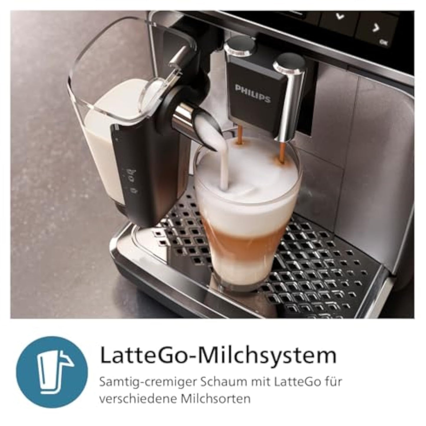 Philips Serie 3300 EP3347/90 Kaffeevollautomat, LatteGo, 6 Rezepte