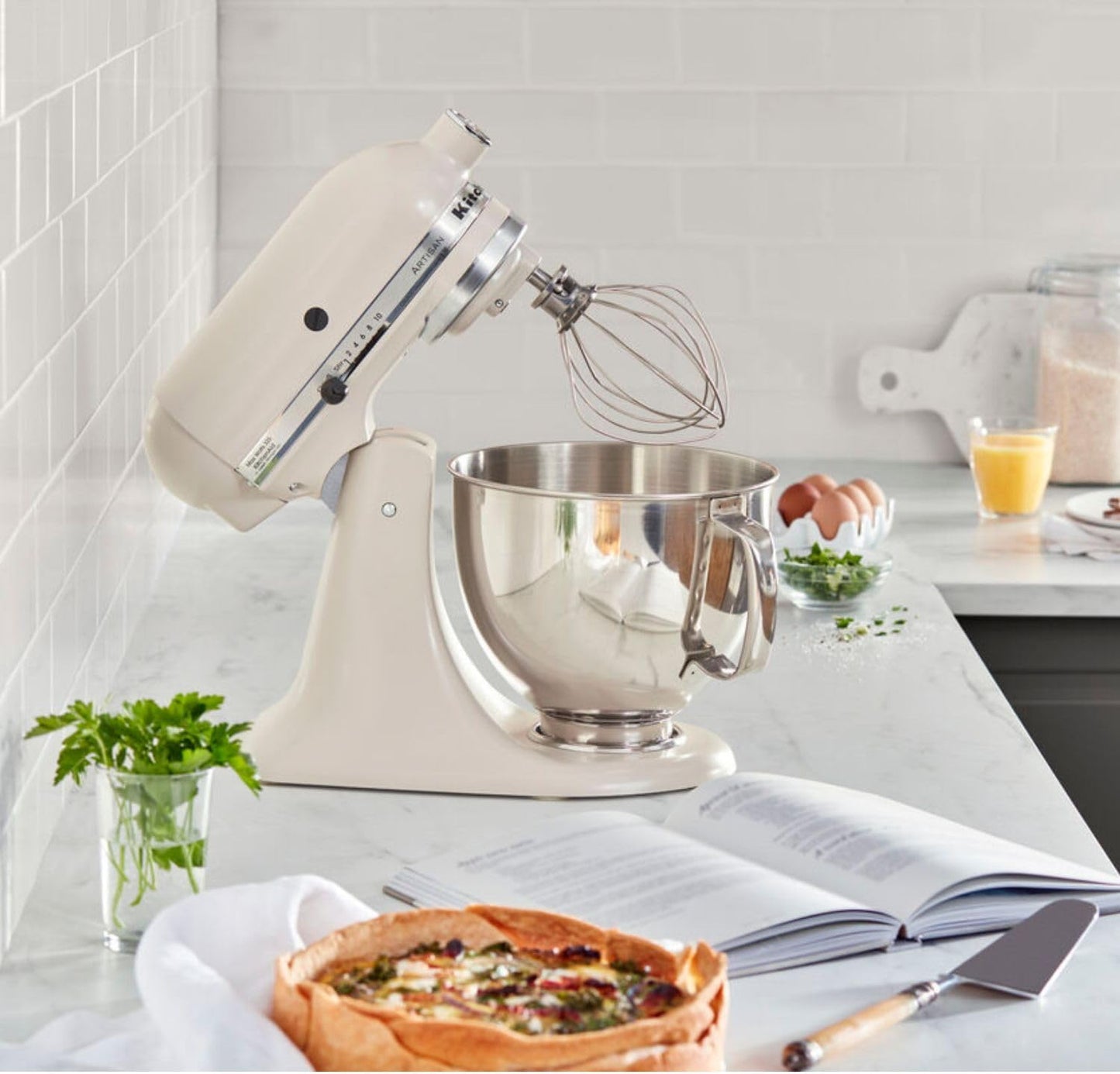 KitchenAid Artisan 5KSM125EMH Küchenmaschine 4,8 L, Milkshake